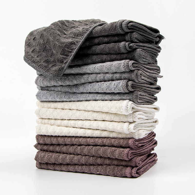 大格子华夫格抹布咖啡师专用清洁布吧台吸水速干超细纤维百洁布